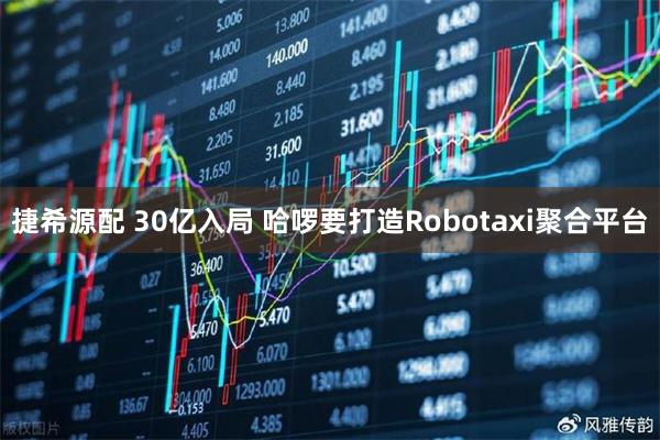 捷希源配 30亿入局 哈啰要打造Robotaxi聚合平台